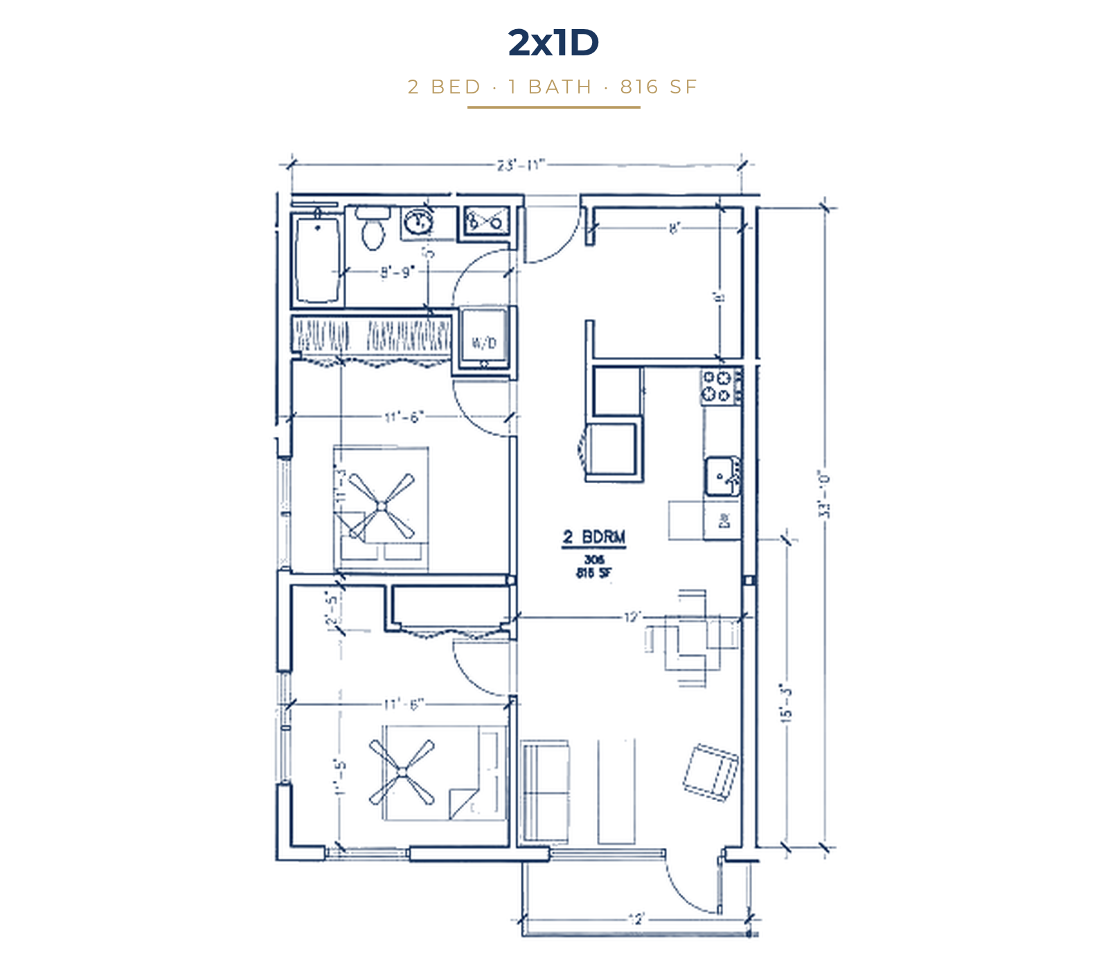 2x1D floor plan